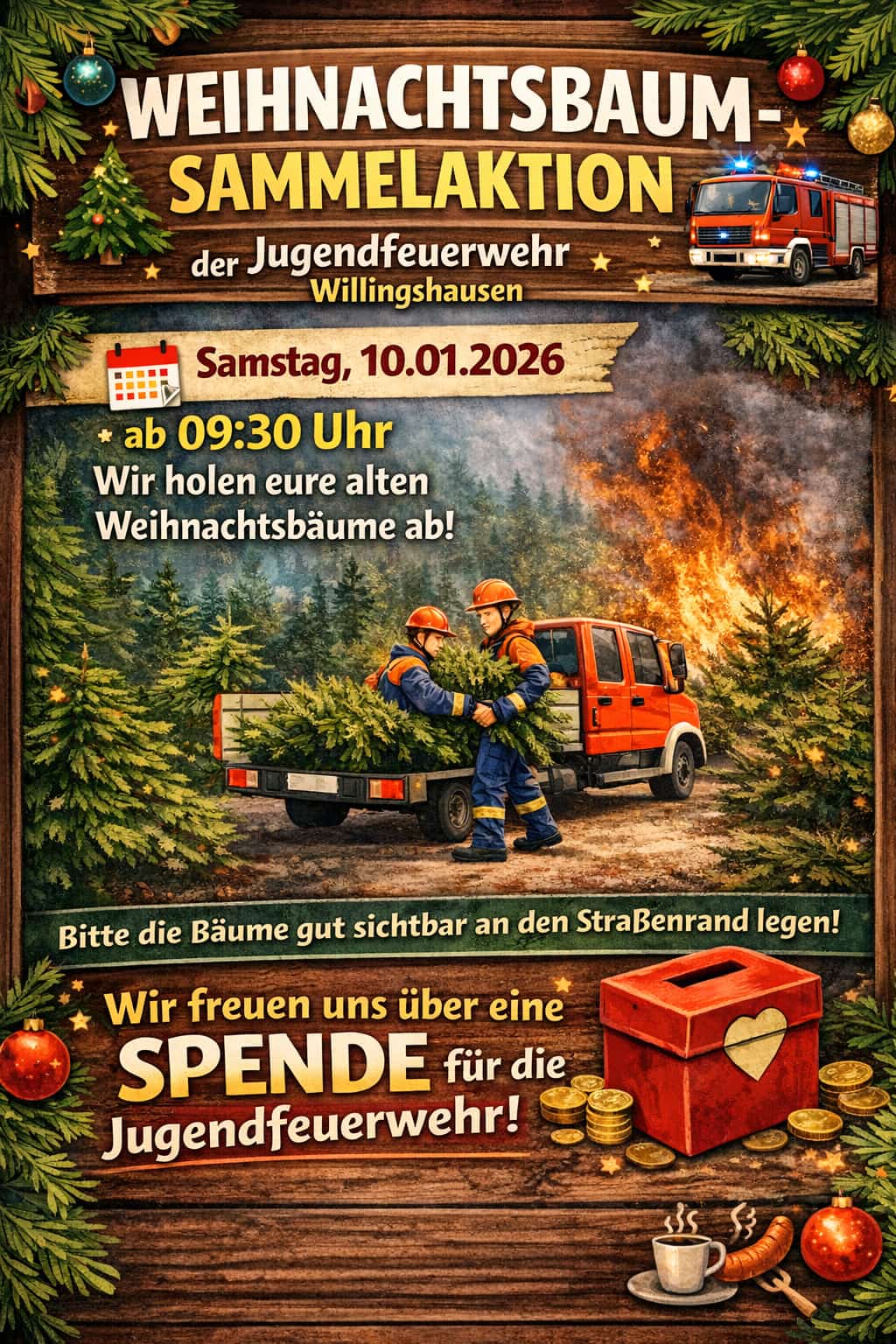 🎄🚒 Weihnachtsbaum-Sammelaktion 2026 🚒🎄